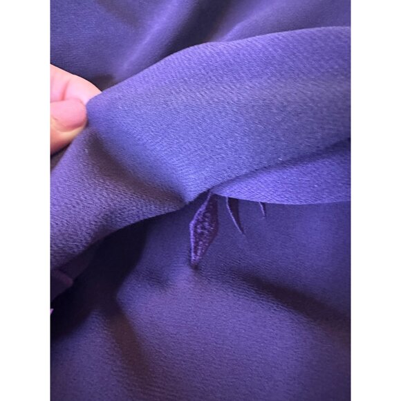 Coldwater Creek Purple Embroidered Beaded Popover Semi-Formal Party Dress 16p - Picture 9 of 16